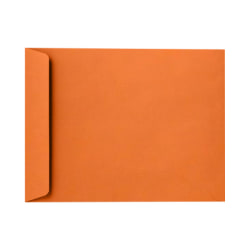 LUX Open-End 10in x 13in Envelopes, Peel & Press Closure, Mandarin Orange, Pack Of 250