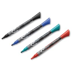 Quartet EnduraGlide Dry-Erase Marker, Fine Point, Assorted Colors, Pack Of 4