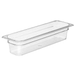 Cambro Camwear 1/2 x 4in Long Food Pans, Clear, Set Of 6 Pans