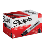 Sharpie Magnum Permanent Marker, Black, Pack Of 12