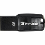 Verbatim 16GB Ergo USB Flash Drive - Black - 16GB - Black