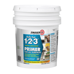 Zinsser Bulls Eye 1-2-3 Water-Based Primer, 640 Oz, White