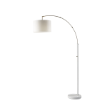 Adesso Preston Arc Lamp, 76inH, White