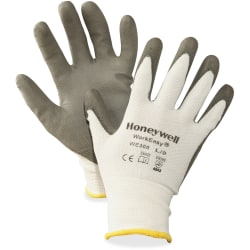 NORTH Workeasy Dyneema Cut Resist Gloves - Polyurethane Coating - Large Size - High Performance Polyethylene (HPPE) Liner - Gray, Light Gray - Cut Resistant, Flexible, Abrasion Resistant, Lightweight, Puncture Resistant, Comfortable, Durable, Knitted