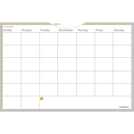 AT-A-GLANCE WallMates Monthly Dry-Erase Calendar, 24in x 36in