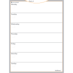 AT-A-GLANCE WallMates Non-Magnetic Dry-Erase Whiteboard Calendar Surface, 24in x 18in, Weekly Undated