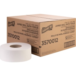 Cascades Tandem JRT PRO Perform 2-Ply Jumbo Toilet Paper, 1250ft Per Roll, 100% Recycled, Pack Of 6 Rolls