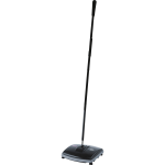 Rubbermaid Commercial Floor/Carpet Sweeper - 6.50in Brush Face - 9.5in Overall Length - Plastic Handle - 4 / Carton - Gray