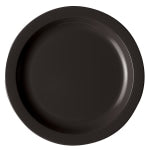 Cambro Camwear Round Dinnerware Plates, 10in, Black, Set Of 48 Plates