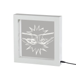 Adesso Simplee Fist Bump LED Video Light Box, 9inH, White