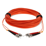 AddOn 20m ST OM1 Orange Patch Cable - Patch cable - ST/UPC multi-mode (M) to ST/UPC multi-mode (M) - 20 m - fiber optic - duplex - 62.5 / 125 micron - OM1 - halogen-free - orange