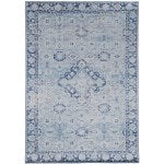 Linon Innova Area Rug, 5-29/50ft x 9-29/50ft, Hardin Blue/Navy