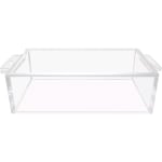 Nadex Coins Acrylic 1 Compartment Currency Box - 1 Bill - Acrylic - Clear - 3.5in Height x 7.5in Width x 14.5in Depth