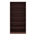 Lorell Essentials 72inH 6-Shelf Bookcase, Mahogany