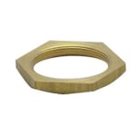 T&S Brass Body Bottom Lock Nut, 1-1/2in, 1-1/4-24 UNS Female Threading