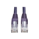 Tripp Lite Cat6 GbE Gigabit Ethernet Snagless Molded Patch Cable UTP Purple RJ45 M/M 50ft 50ft - 1 x RJ-45 Male Network - 1 x RJ-45 Male Network - Gold Plated Connector - Copper Plated Contact - Purple