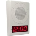 CyberData VoIP Clock Kit - Digital - Gray White/Electro Galvanized Steel Case