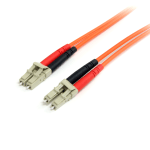 StarTech.com 2m Fiber Optic Cable - Multimode Duplex 62.5/125 LSZH Fiber Jumper Cord - LC/LC - Connect fiber network devices for high-speed transfers with LSZH rated cable - 2m LC Fiber Optic Cable - 2 m LC to LC Fiber Patch Cable