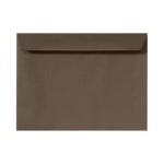 LUX Booklet 9in x 12in Envelopes, Gummed Seal, Chocolate Brown, Pack Of 500