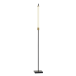 Adesso Piper LED Floor Lamp, 72inH, Frosted Shade/Black Base