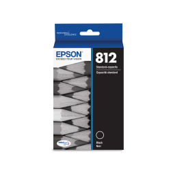 Epson 812 DuraBrite Ultra Black Ink Cartridge, T812120-S