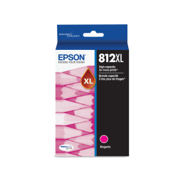 Epson 812XL DuraBrite High-Yield Magenta Ink Cartridge, T812XL320-S