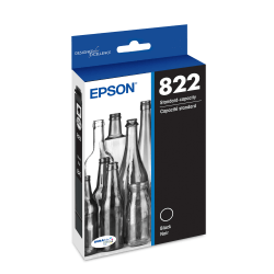 Epson 822 DuraBrite Ultra Black Ink Cartridge, T822120-S