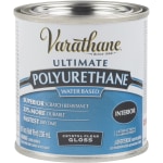 Varathane Ultimate Water-Based Polyurethane, 8 Oz, Crystal Clear Gloss, Pack Of 4 Cans