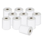 DYMO LabelWriter XL Shipping Labels, 4in x 6in, Rectangle, White, 220 Labels Per Roll, Pack Of 10 Rolls