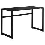 Monarch Specialties 48inW Computer Desk With Tempered Glass Top, Black