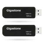 Dane-Elec Gigastone USB 3.0 Flash Drives, 64GB, Black, Set Of 2 Flash Drives