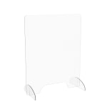 Marco Group Portable Sneeze Guard, 3in Pass Through, 30in x 24in, Clear