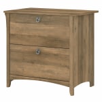 Bush Furniture Salinas 31-3/4inW x 20inD Lateral 2-Drawer File Cabinet, Reclaimed Pine, Standard Delivery