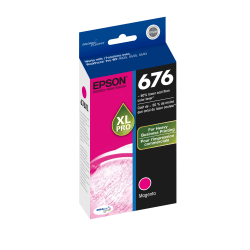 Epson 676XL DuraBrite Ultra High-Yield Magenta Ink Cartridge, T676XLXL320-S