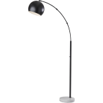 Adesso Astoria Arc Floor Lamp, 78inH, Matte Black