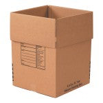 Partners Brand Deluxe Packing Boxes, 18in x 18in x 24in, Kraft, Bundle Of 6 Boxes