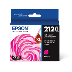 Epson 212XL Claria High-Yield Magenta Ink Cartridge, T212XL320-S