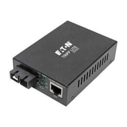 Tripp Lite Gigabit Singlemode Fiber to Ethernet Media Converter, POE+ - 10/100/1000 SC, 1310 nm, 20 km (12.4 mi.) - Fiber media converter - GigE - 10Base-T, 100Base-TX, 1000Base-T - RJ-45 / SC single-mode - up to 12.4 miles - 1310 nm