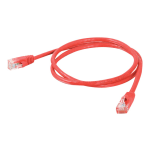 C2G Cat5e Snagless Unshielded (UTP) Network Patch Cable - Patch cable - RJ-45 (M) to RJ-45 (M) - 2 ft - UTP - CAT 5e - molded, snagless, stranded - red