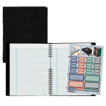 Rediform NotePro Executive Notebook, 9 1/4in x 7 1/4in, College Ruled, 150 Pages, Black