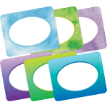 Barker Creek Self-Adhesive Name Tags, 2-3/4in x 3-1/2in, Tie-Dye & Ombre, Pack Of 90 Name Tags