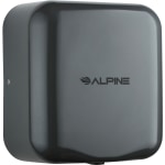 Alpine Industries Hemlock Commercial Automatic High-Speed Electric Hand Dryer With Wall Guard, Gray