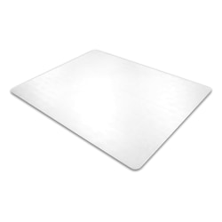 Floortex Cleartex Enhanced Polymer Rectangular Chair Mat For Hard Floors, 36in x 48in, Clear