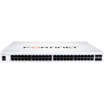 Fortinet FortiSwitch 100 FS-148F-POE Ethernet Switch - 48 Ports - Manageable - Gigabit Ethernet, 10 Gigabit Ethernet - 10/100/1000Base-T, 10GBase-X - 2 Layer Supported - Modular - 476.30 W Power Consumption - 370 W PoE Budget