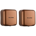 Alpine Industries Hemlock Commercial Automatic High-Speed Electric Hand Dryers, Copper, Pack Of 2 Dryers