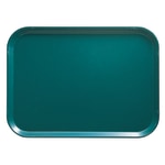 Cambro Camtray Rectangular Serving Trays, 14in x 18in, Teal, Pack Of 12 Trays