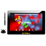 Linsay F10IPS Tablet, 10.1in Screen, 2GB Memory, 64GB Storage, Android 13, Black Holder/Stylus