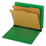 Pendaflex End Tab Classification Folders, Letter Size, Dark Green, Box Of 10