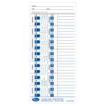 Lathem Time Cards For Electronic Side-Print Time Clocks, Weekly, 1-Sided, 4in x 9in, Box Of 100