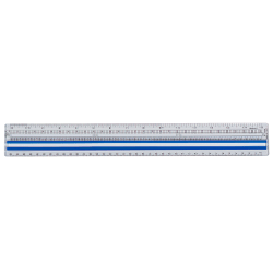 Westcott 15in Magnifying Ruler, Clear Plastic